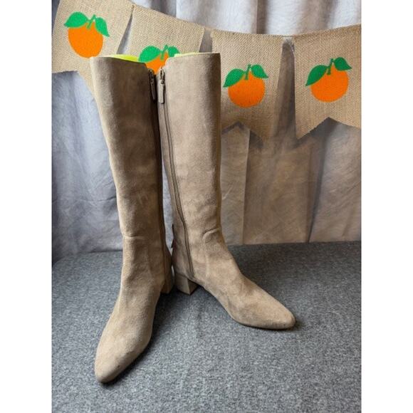 Cole Haan Women Go-To Suede Knee-High Block Boots Size 8B NWOB - Picture 4 of 9